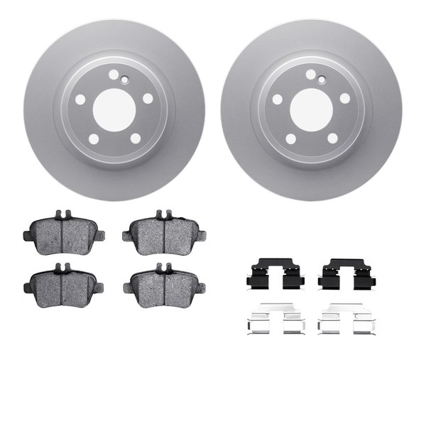 Dynamic Friction Co 4512-63199, Geospec Rotors with 5000 Advanced Brake Pads includes Hardware, Silver 4512-63199